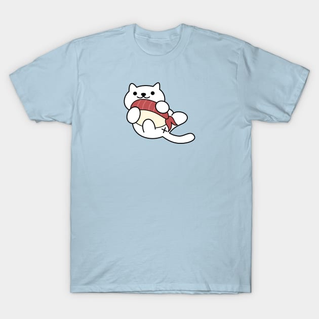 Snowball vs. Sushi - Neko Atsume T-Shirt by The Lemon Stationery & Gift Co